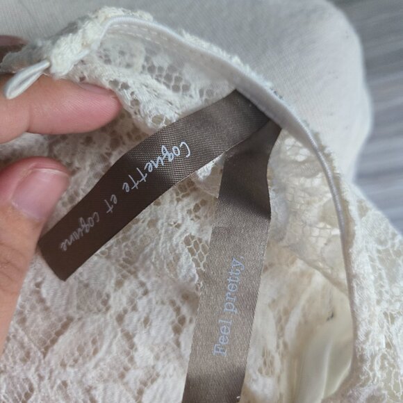 Feel Pretty Cream Lace Cap Sleeve Dress - Size XL - Picture 4 of 4